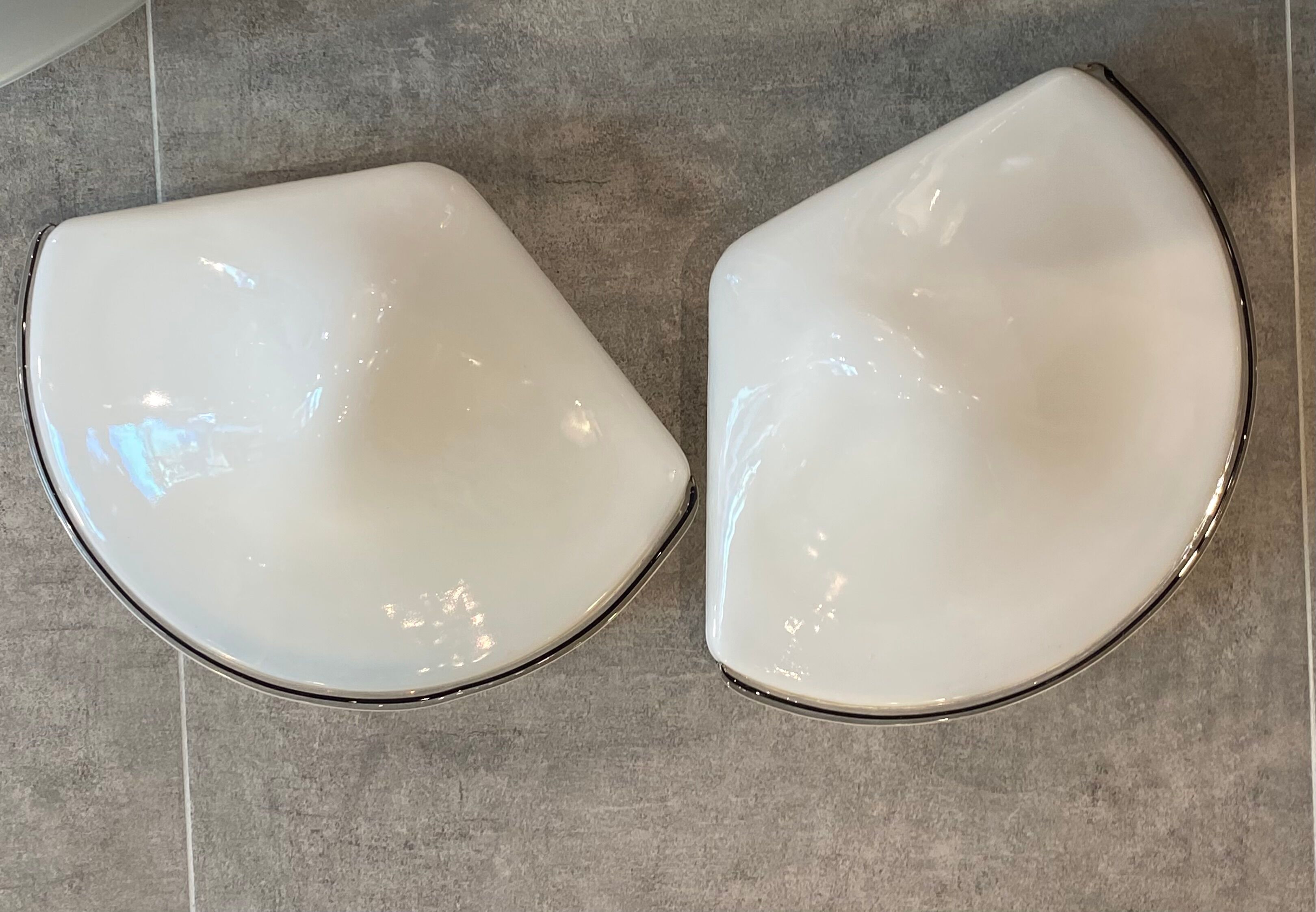 Paire d'appliques en verre de Murano années 70