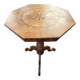 Marquetry pedestal table