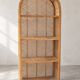 Large woven bamboo shelf