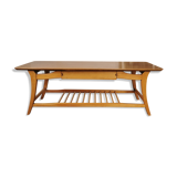 Scandinavian coffee table in blond wood