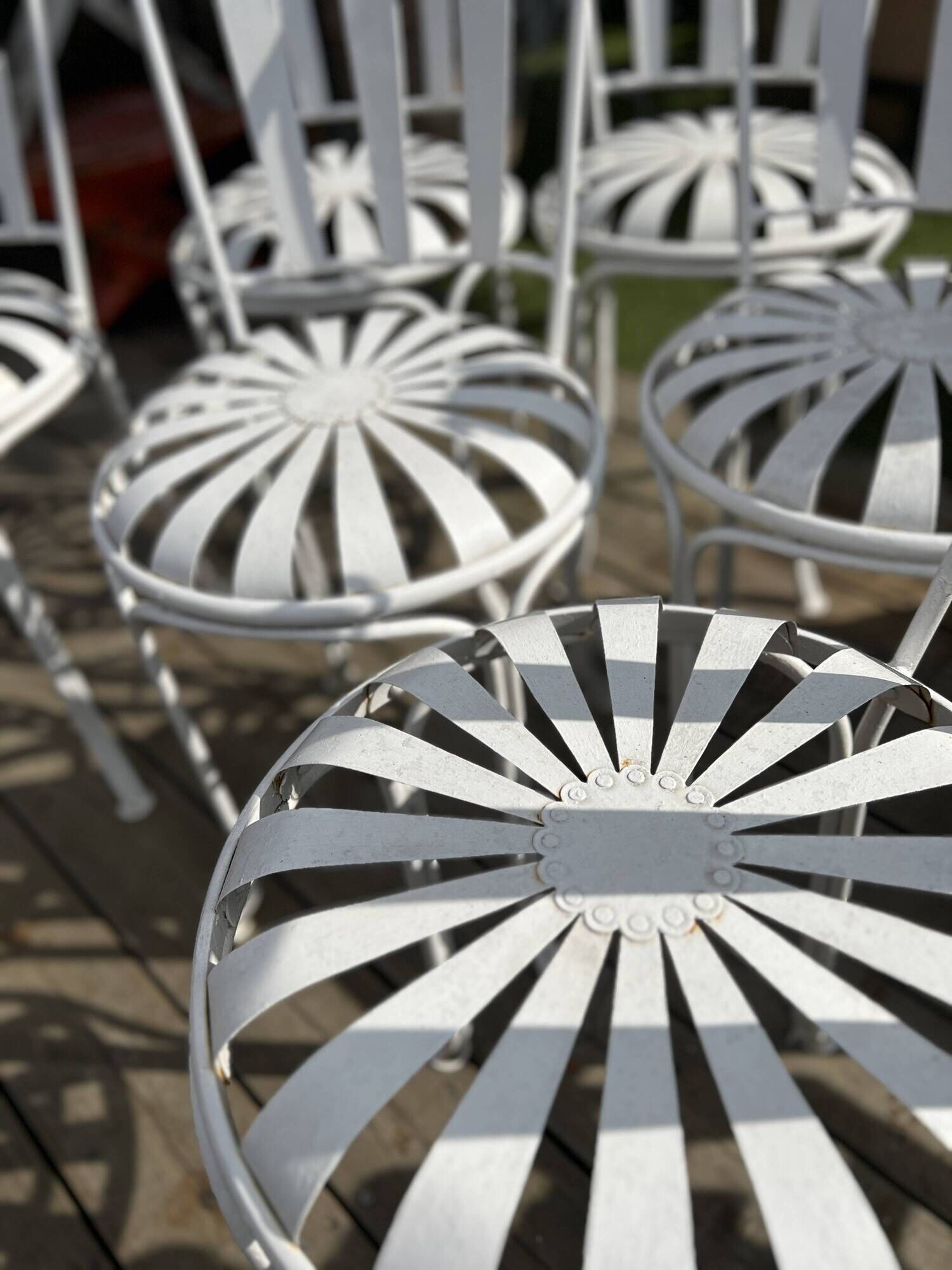 Vintage garden chairs by Francois CARRE