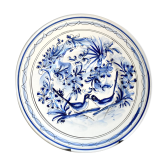 Decorative plate ceramic birds