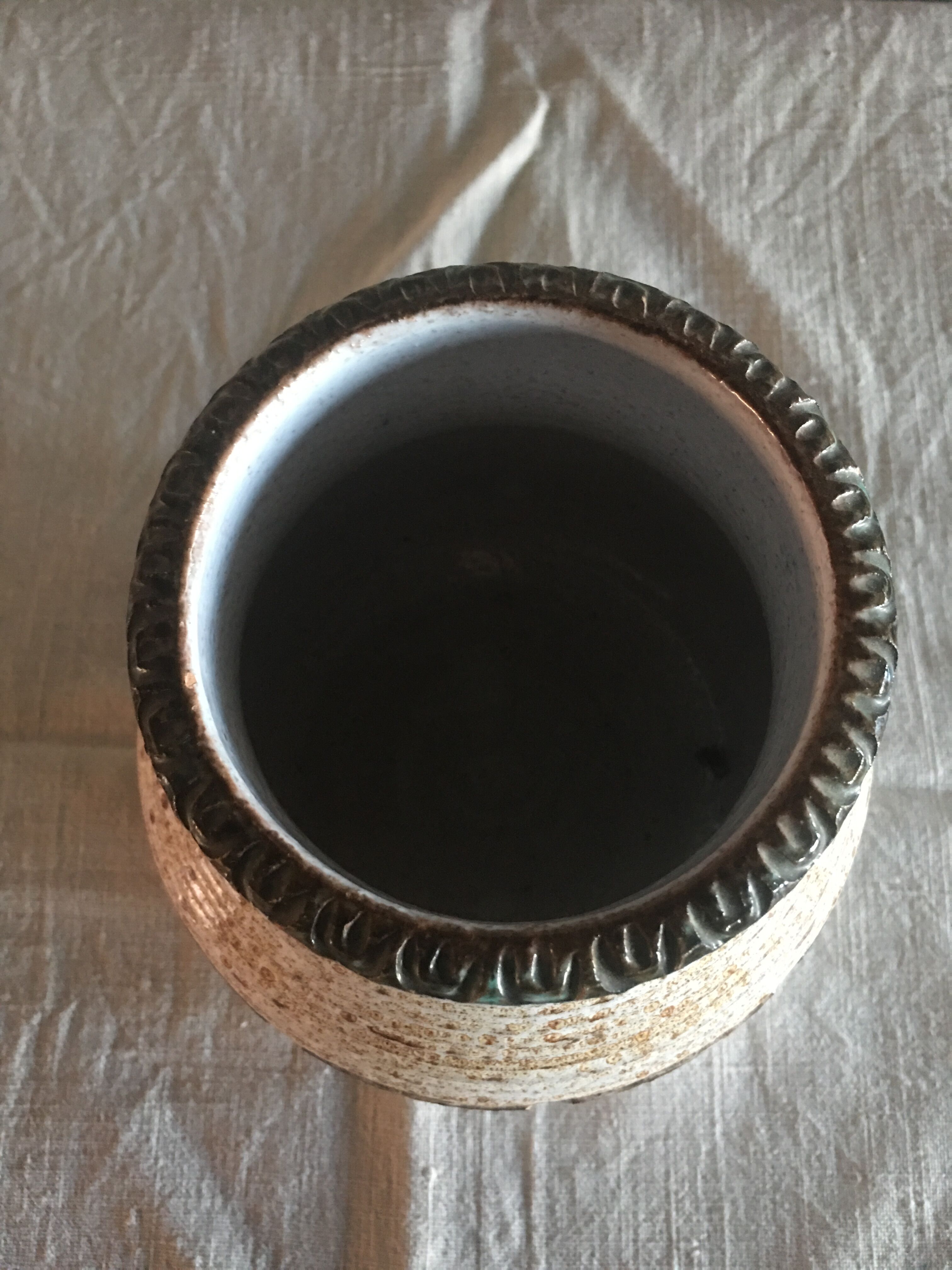 Marcel Giraud signed ceramic vase