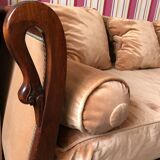 Empire-style swan neck bed