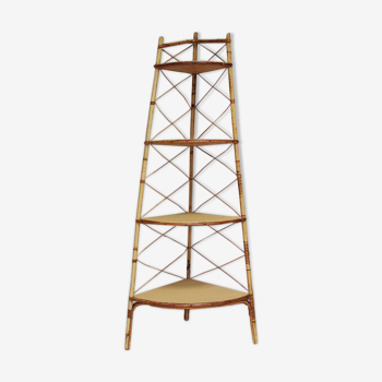 Etagere d'angle sur pied