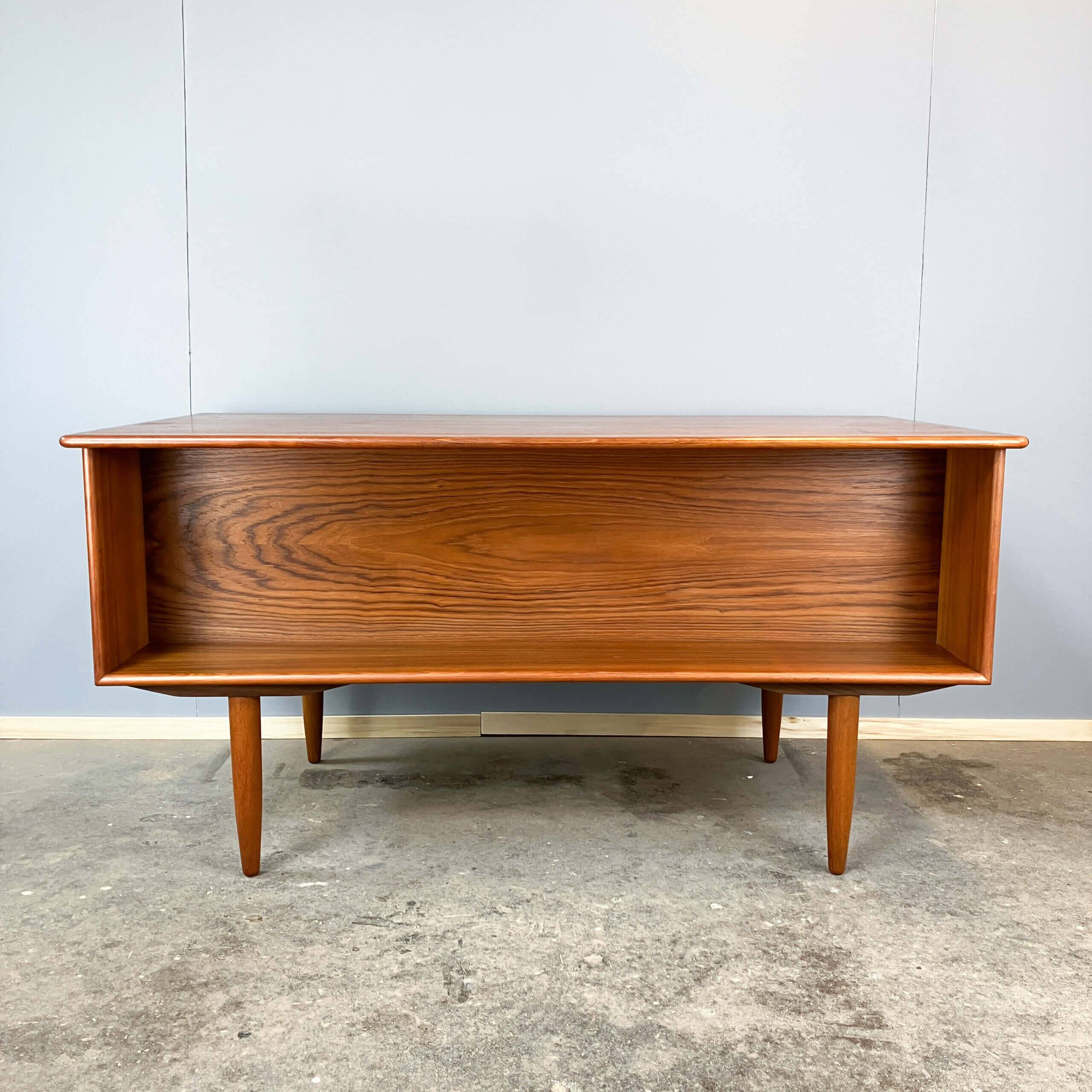 Danish desk by Svend Åge Madsen for Falster, teak, 1960s