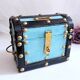 Large box, handcrafted pig bank, trunk shape, chest with padlock