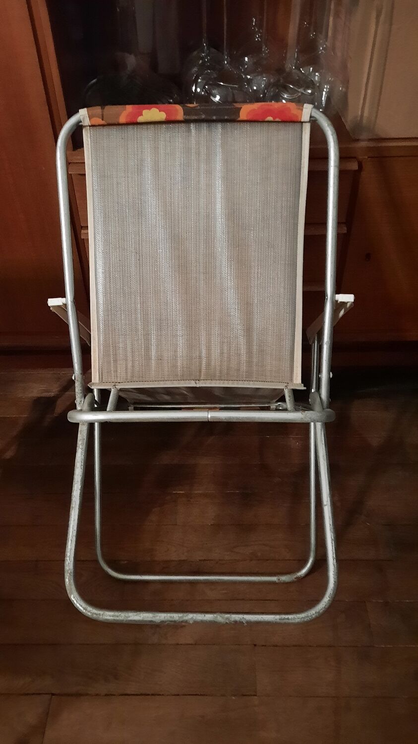 Set of 2 folding armchairs vintage camping