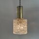 Pair of vintage textured glass suspensions