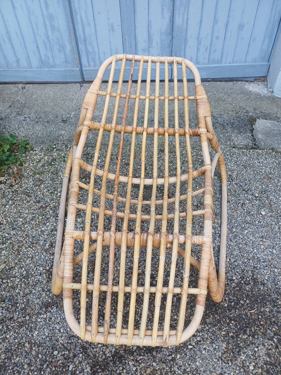 Vintage Ikea rattan armchair/lounge chair