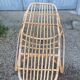 Fauteuil,  chaise longue rotin Ikea vintage