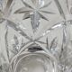 Crystal vase signed Sèvres France, star motifs, crosses, hardwoods