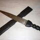 Tuareg knife with wooden case covered with leather 56 cm