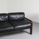 Canapé cuir 54A par Gae Aulenti pour Knoll, circa 1975