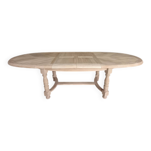 Table ovale extensible - massif