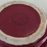 Iron clay sugar bowl and milk jug Lunéville