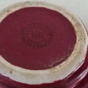Sucrier et pot à lait en terre de fer Lunéville