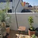 Vintage floor lamp geometric tube
