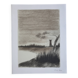 Pierre skira, a dam..., 1978. original lithograph signed in pencil.