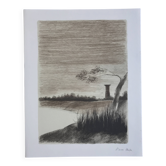 Pierre skira, a dam..., 1978. original lithograph signed in pencil.