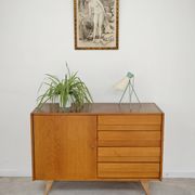 Buffet U 458 chêne clair Jiri Jiroutek pour Interier Praha 1960