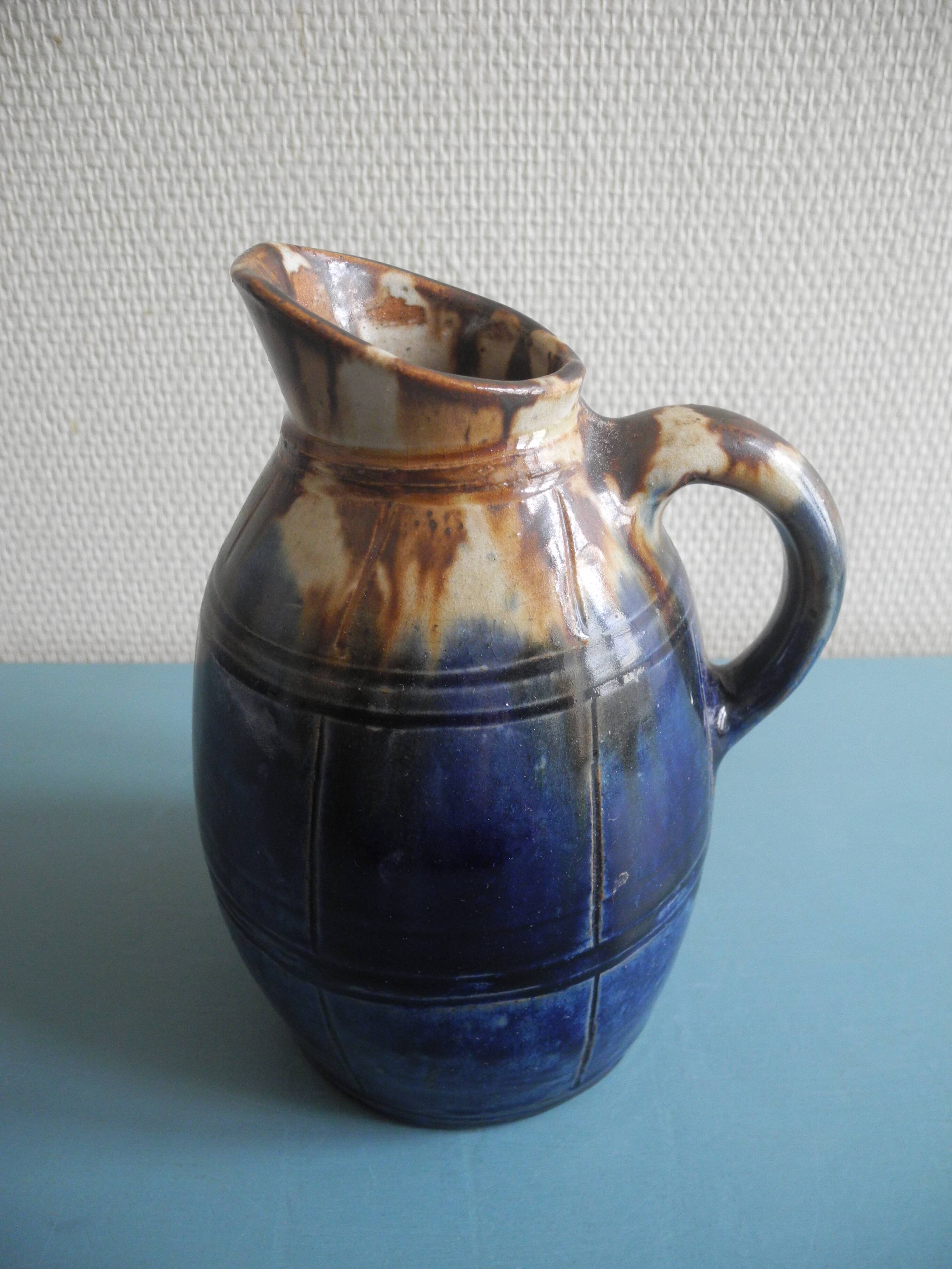 glazed stoneware pitcher jug Ici Paris
