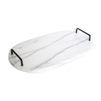 Marble and metal top, vintage