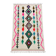 Moroccan Berber rug in ecru with multicoloured diamonds and bright pink – 240 × 139