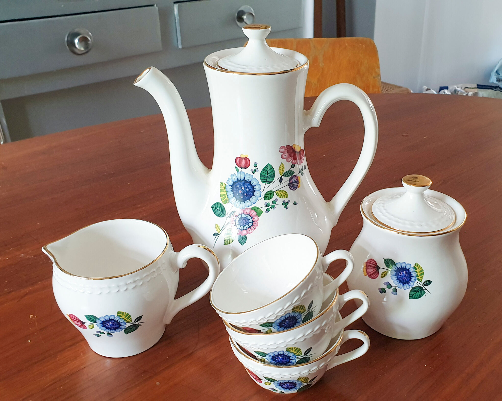 Vintage coffee service - Digoin & Sarreguemines