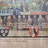 Historical Panorama of the University of Cambridge, Printed in Great Britain, 76 x 61 cm