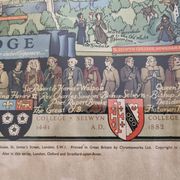 Historical Panorama of the University of Cambridge, Printed in Great Britain, 76 x 61 cm