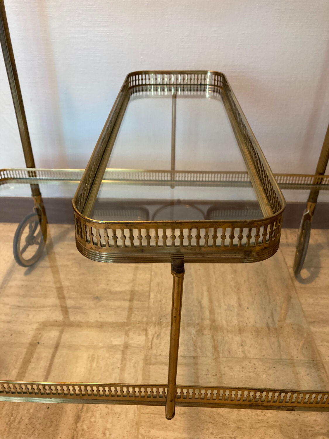 Neoclassical bar cart from the 1950s