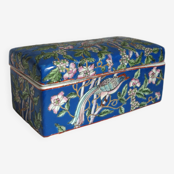 Old Chinese enameled biscuit box