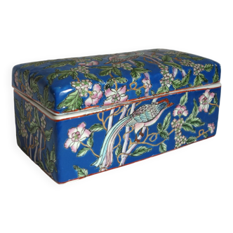 Old Chinese enameled biscuit box