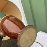 Vintage brown and gold table lamp