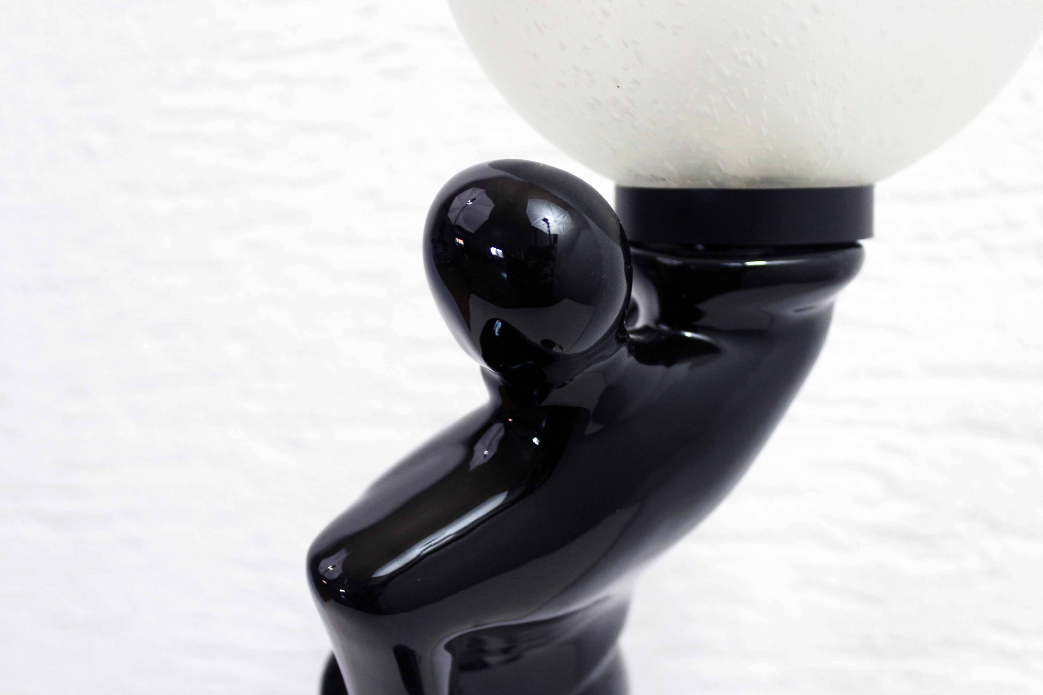 Vintage earthenware lamp