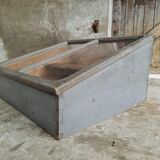 Old table display case counter plant greenhouse 62 x 72 cm