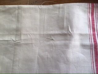 Very long tablecloth