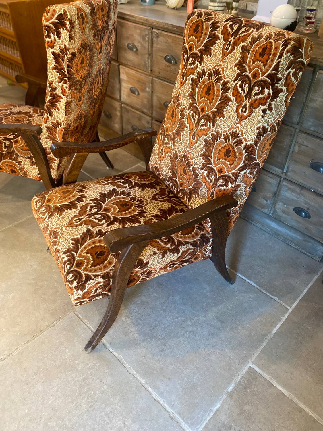 Pair of 50s armchairs