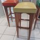 Suite of 3 bar stools Vintage Bistrot 1960s