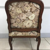 Louis XV vintage cabriolet armchair "à la Reine", 18th century
