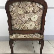 Louis XV vintage cabriolet armchair "à la Reine", 18th century