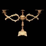 Metal candlestick with 3 candle holders