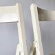 Pair folding chairs caning