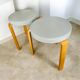 Set of 2 grey Normann Copenhagen stools