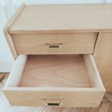 Small renovated vintage sideboard, Scandinavian style, 1950s-60s.