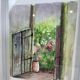 Aquarelle « au fond du jardin »