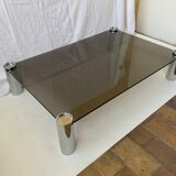 Glass coffee table