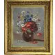 Oil on canvas still life bouquet signed Delaure 20th century