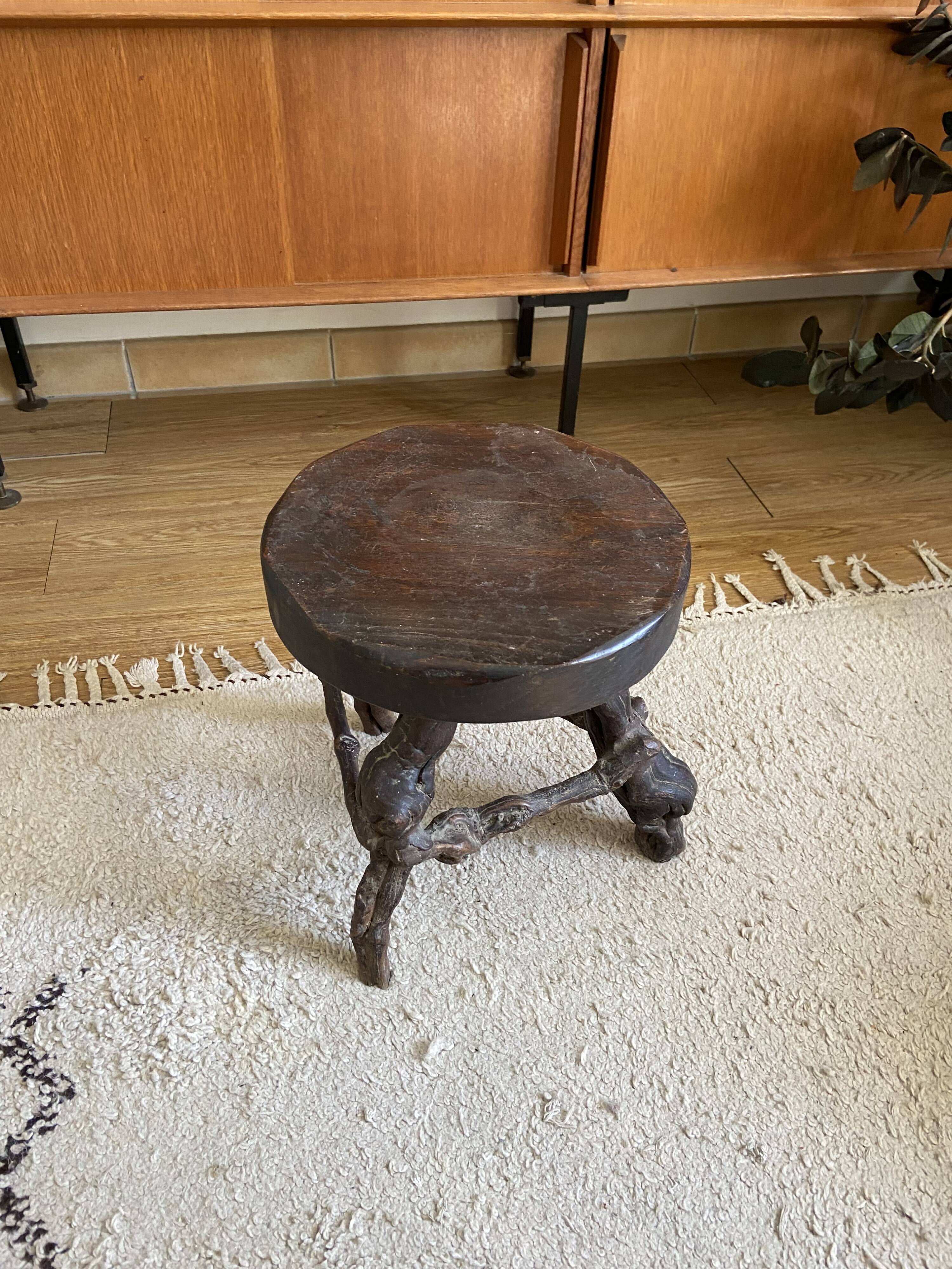 Vintage brutalist stool
